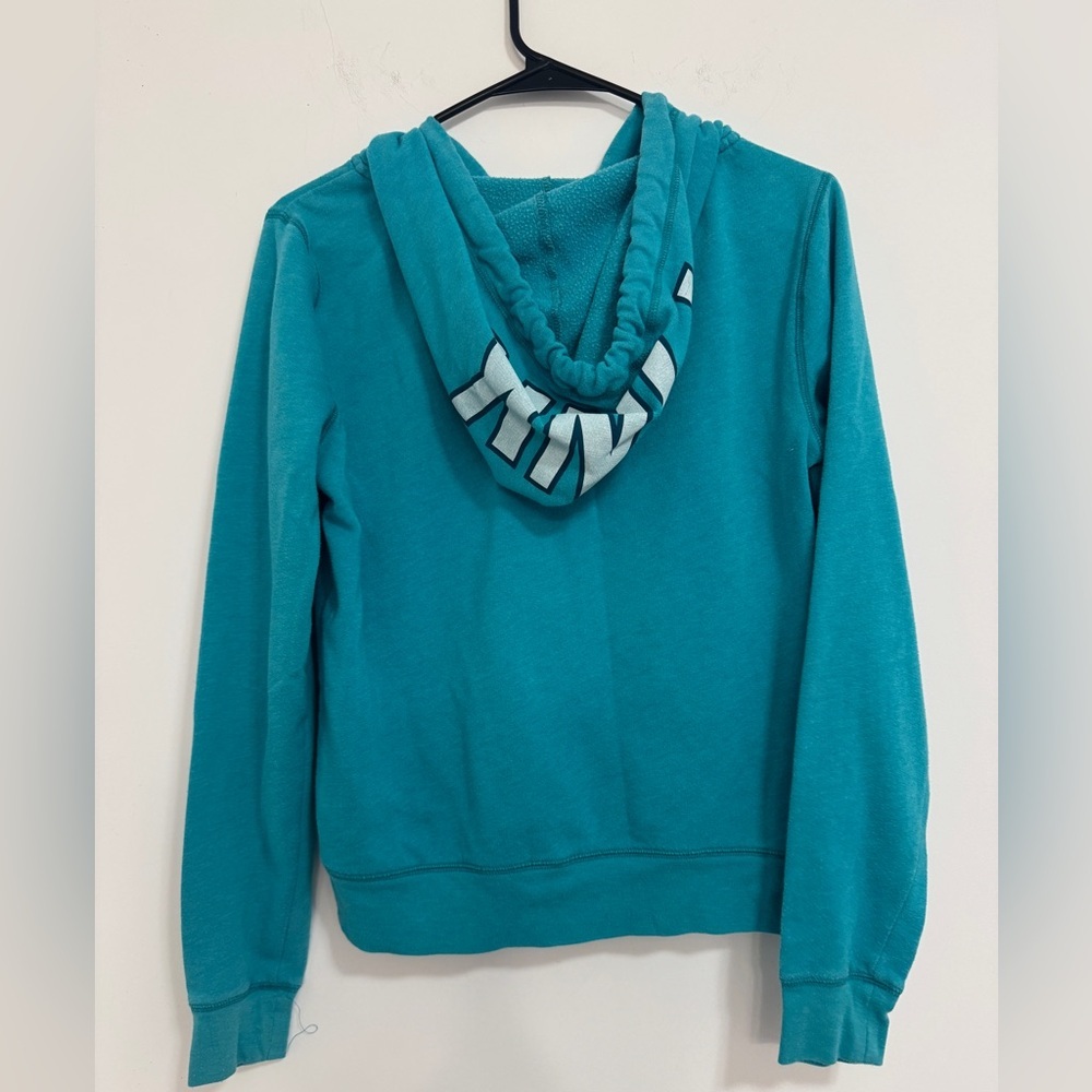 PINK Victoria's Secret Turquoise Hoodie - Picture 3 of 5